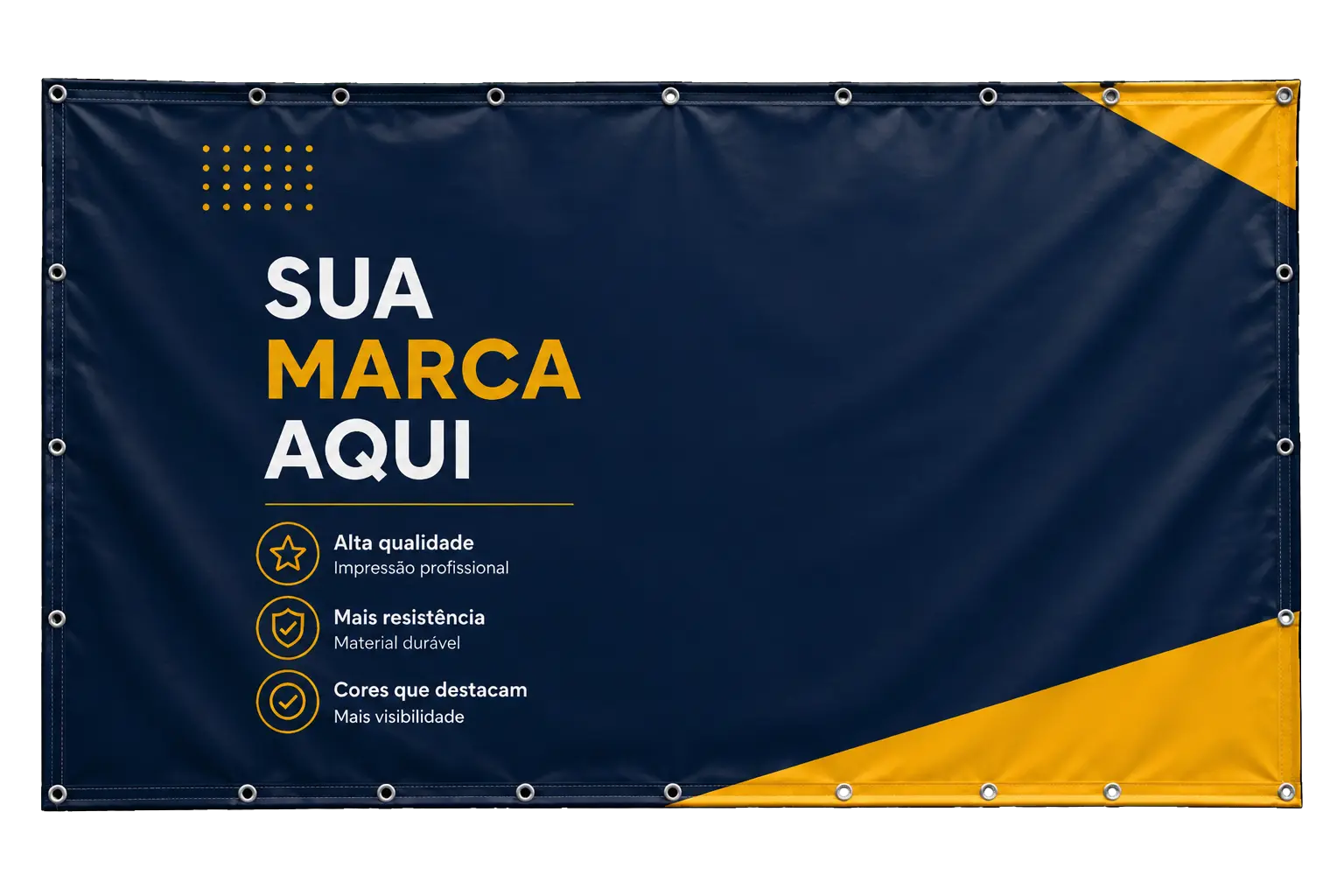 Lona para backdrop com ilhós, sem estrutura